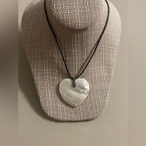 Mother of Pearl Heart Pendant Necklace | Elegant Everyday Jewelry